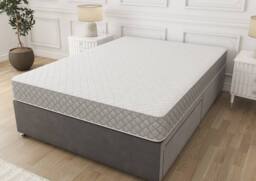 Sloomy Essentials Grey Diamond Bonnell Hybrid Quilted Spring Mattress 24cm in White - Size: Small Single - thumbnail 7