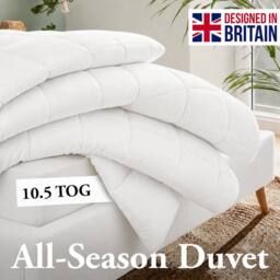 Lazzaro Home All Season Hotel Quality Hollow fiber Duvet - 10.5 Tog in White - Size: Single - thumbnail 7