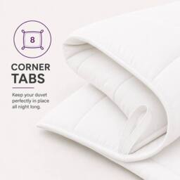 Lazzaro Home All Season Hotel Quality Hollow fiber Duvet - 10.5 Tog in White - Size: Single - thumbnail 5