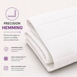Lazzaro Home All Season Hotel Quality Hollow fiber Duvet - 10.5 Tog in White - Size: Single - thumbnail 4