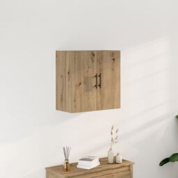 Berkfield Home Wall-Mounted Cabinet Artisan Oak 60x31, 5x60 cm Engineered Wood in Brown - thumbnail 1