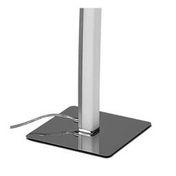 Netlighting Surf Floor Lamp 23W LED Satin Nickel Polished Chrome 3000K 1590lm in Grey - thumbnail 3