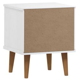 Berkfield Home Bedside Cabinet MOLDE White 40x35x48 cm Solid Wood Pine - Size: 40 x 35 x 48 cm - thumbnail 6