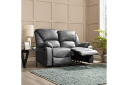 Home Detail Enoch 2 Seater Manual Recliner Sofa in Dark Grey - thumbnail 2