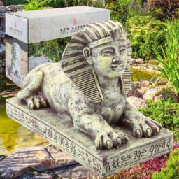 "VFM e-Store Zen Garden Egyptian Sphinx 12"" Ornament in Ecru" - thumbnail 2