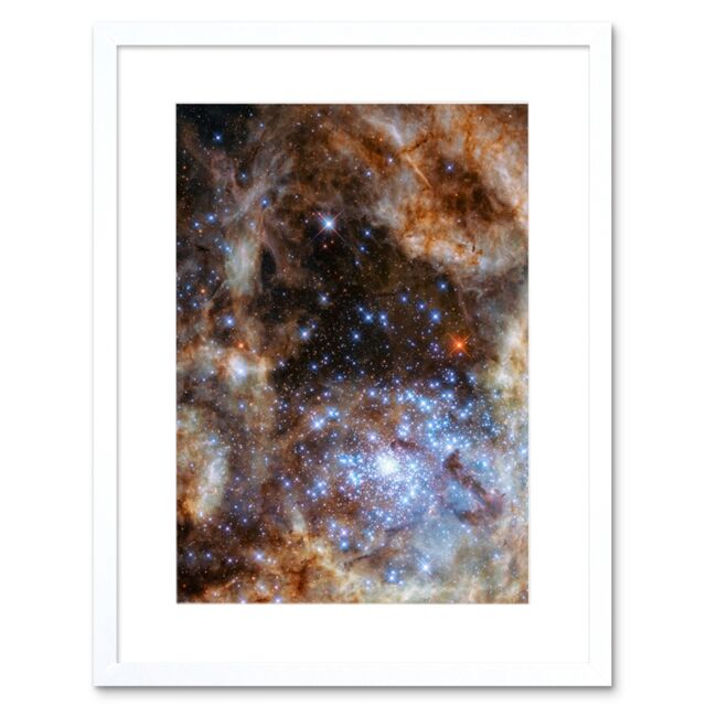 Artery8 Wall Art Print Hubble Space Astronomy Star Cluster R136 Spectroscopic Study Of The Central Region Of Tarantula Nebula In The Large Magellanic - image 1