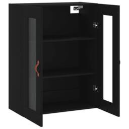 Berkfield Home Wall Mounted Cabinet Black 69.5x34x90 cm - thumbnail 7
