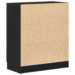 Berkfield Home Black Oak Sideboard 60x30x70 cm Made from Engineered Wood - Size: 60 x 30 x 70 cm - thumbnail 6