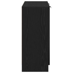 Berkfield Home Black Oak Sideboard 60x30x70 cm Made from Engineered Wood - Size: 60 x 30 x 70 cm - thumbnail 8