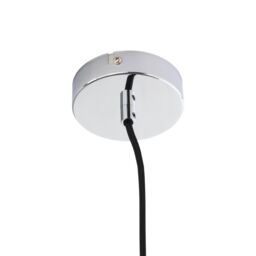 First Choice Lighting Victoria - Chrome Pendant Light with Clear Glass Shade in Silver - thumbnail 2