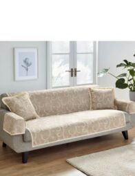 Chums Scroll Furniture Protectors in Beige