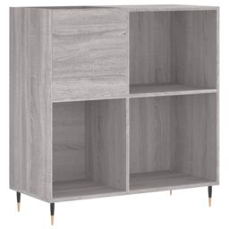 Berkfield Home Record Cabinet Grey Sonoma 84.5x38x89 cm Engineered Wood - thumbnail 2