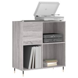 Berkfield Home Record Cabinet Grey Sonoma 84.5x38x89 cm Engineered Wood - thumbnail 3