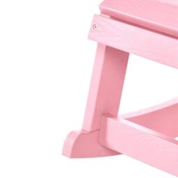 Wyld and Coco Kids Pink Rocking Chair Weather Resistant Outdoor and Indoor Rocker - thumbnail 7