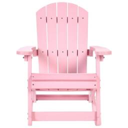 Wyld and Coco Kids Pink Rocking Chair Weather Resistant Outdoor and Indoor Rocker - thumbnail 3