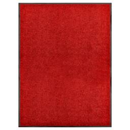 Berkfield Home Doormat Washable Red 90x120 cm - thumbnail 2
