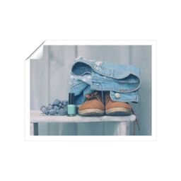"Warren Reed - Designer Shoes On The Bench Unframed Art Print - Size: W20"" x H30""" - thumbnail 2