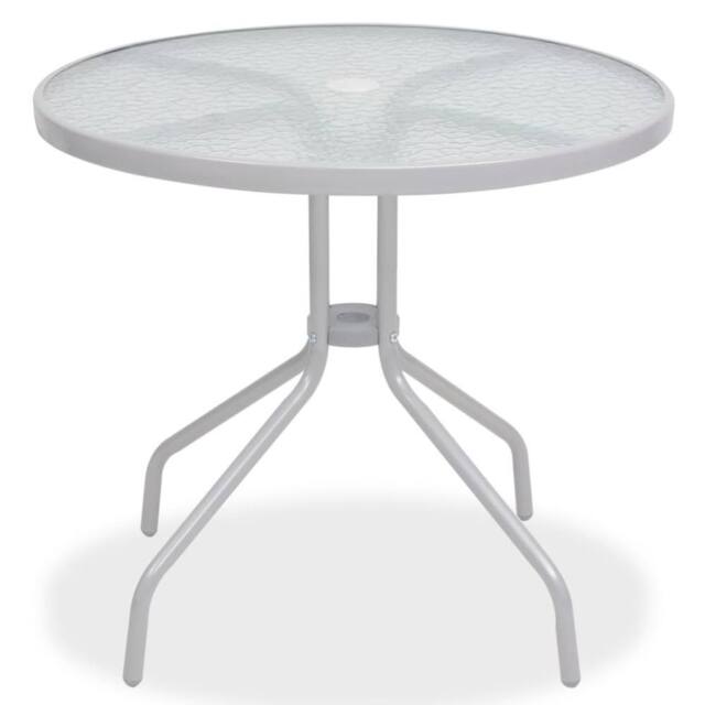 Berkfield Home Decorative 6 Piece Outdoor Dining Set Steel & Textilene Grey - image 1