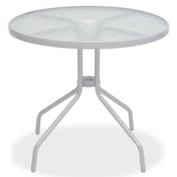 Berkfield Home Decorative 6 Piece Outdoor Dining Set Steel & Textilene Grey - thumbnail 1