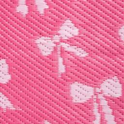 OHS Bows Reversible Outdoor Garden Rug Waterproof Area Mat in Pink - Size: 80 cm x 150 cm - thumbnail 6