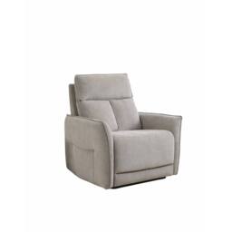 Aspire Grayson Fabric Upholstered Power Recliner Armchair with USB Charging in Fawn - thumbnail 2