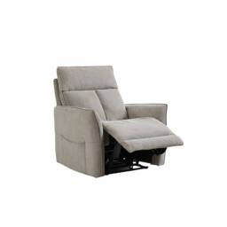 Aspire Grayson Fabric Upholstered Power Recliner Armchair with USB Charging in Fawn - thumbnail 3