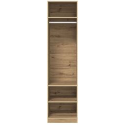 Berkfield Home Wardrobe Artisan oak 50 x 50 x 200 cm Engineered wood in Brown - thumbnail 4