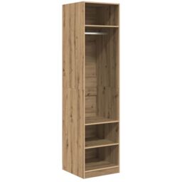 Berkfield Home Wardrobe Artisan oak 50 x 50 x 200 cm Engineered wood in Brown - thumbnail 2
