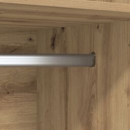 Berkfield Home Wardrobe Artisan oak 50 x 50 x 200 cm Engineered wood in Brown - thumbnail 7