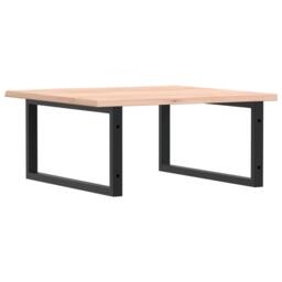 Berkfield Home Elegant Basin Shelf Wall Mounted Steel & Solid Wood Oak in Light Oak - thumbnail 6