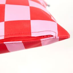 icon Indoor & Outdoor Waterproof Cushion, Checkerboard & Pink (4-Pack) - Size: 43 cm x 43 cm - thumbnail 6