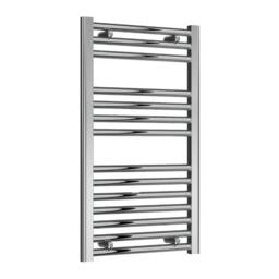 Bathroom Kingdom Diva Electric Chrome Straight Heated Towel Rail 800x450 in Silver