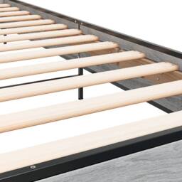 Berkfield Home Durable Bed Frame without Mattress Grey Sonoma 100x200 cm - thumbnail 7