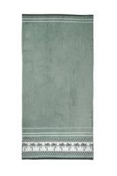 Catherine Lansfield 'Palm Trees' Cotton Extra Large Beach Towel in Green - thumbnail 3