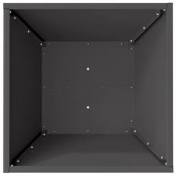 Berkfield Home Modern Garden Bowl Planter Black 40x40x15 cm Steel - Size: 40 x 40 x 15 cm - thumbnail 8