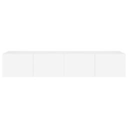 Berkfield Home TV Wall Cabinets with LED Lights 2 pcs White 80x35x31 cm - Size: 80 x 35 x 31 cm - thumbnail 9