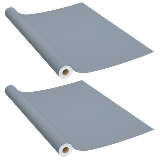 Berkfield Home Self-adhesive Furniture Films 2 pcs Grey 500x90 cm PVC - image 1