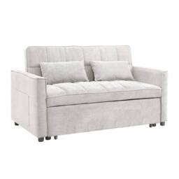 Home Detail Harry Pull-Out Sofa Bed in Light Grey - thumbnail 3