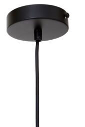 Orsina Black Cage Pendant Light, Open Frame Cylindrical Light Fixture, Urban Ceiling Pendant in Powder-Coated Iron in Silver - thumbnail 5