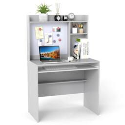 Kelvenix Computer Desk Home Office Desk in Grey - Size: 0.6m2 - thumbnail 1