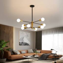 Pheashine Black Gold Bronze 73cm 8-Head Magic Bean Pendant Lamp E27 - thumbnail 6