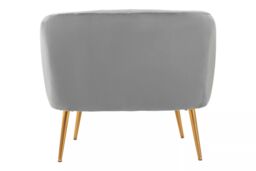 Orsina Larissa Velvet Chair in Grey - thumbnail 4