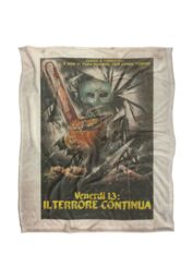 Friday the 13th Blanket, 152x127 cm International Chainsaw Poster Silky Touch Super Soft Throw Blanket in White - thumbnail 1