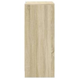Berkfield Home Sideboard with LED Sonoma Oak 77x34x85 cm Engineered Wood in Light Oak - Size: 77 x 34 x 85 cm - thumbnail 8