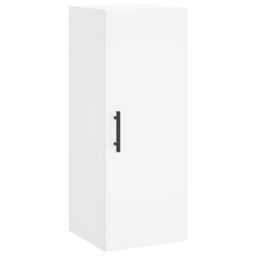 Berkfield Home Highboard White 34.5x34x180 cm Engineered Wood - thumbnail 5