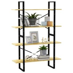 Berkfield Home 4-Tier Book Cabinet 100x30x140 cm Solid Pine Wood in Brown - Size: 100 x 30 x 140 cm - thumbnail 4