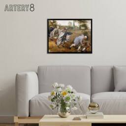 "Artery8 Pieter Bruegel Blind Leading The Framed Canvas Wall Art Print - Size: W18"" x H24""" - thumbnail 3