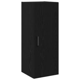 Berkfield Home Wall Mounted Cabinet Black Oak 34.5x34x90 cm Engineered Wood - thumbnail 1