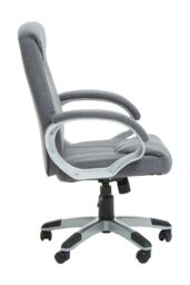 Orsina Comfortable Grey Home Office Chair, Ergonomic Work From Office Chair, Movable Ergonomic Chair For Bedroom - thumbnail 3