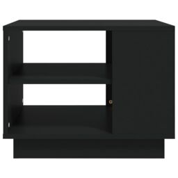 Berkfield Home Coffee Table Black 55x55x43 cm Engineered Wood - Size: 55 x 55 x 43 cm - thumbnail 5